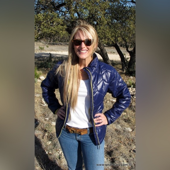 SCOTTeVEST Lola Nylon Quilted Puffer Jacket in Rhapsody Blue 16 Pockets Travel - Picture 2 of 13